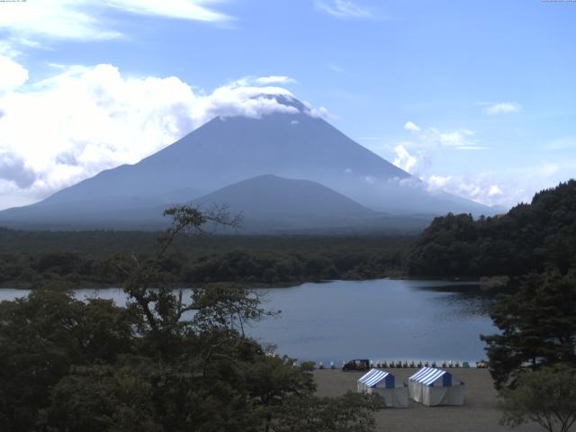 精進湖からの富士山