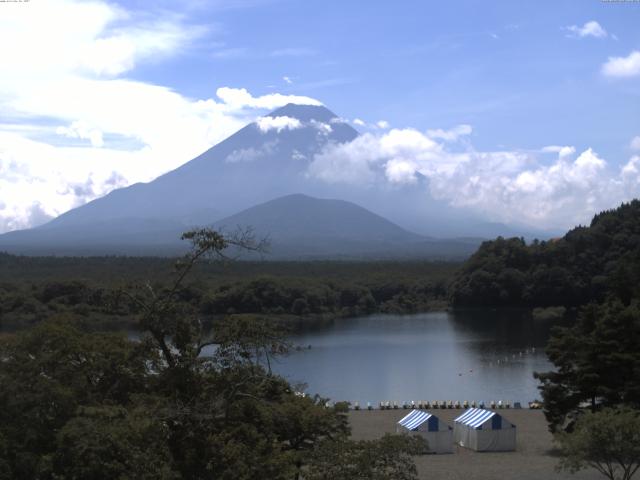 精進湖からの富士山