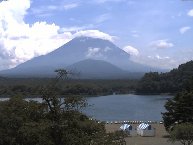 精進湖からの富士山