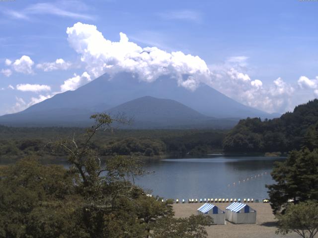 精進湖からの富士山