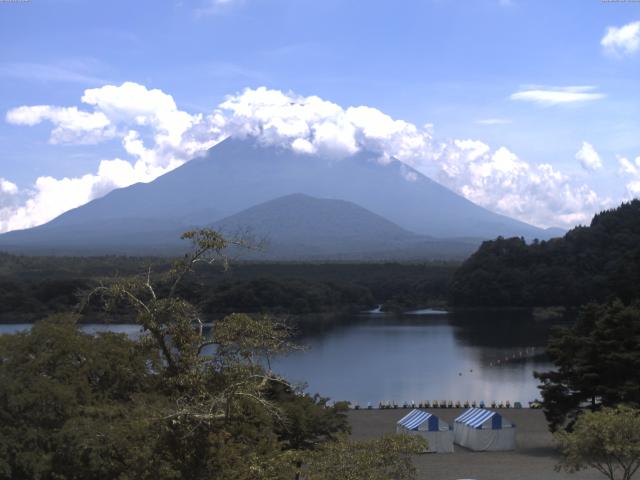 精進湖からの富士山