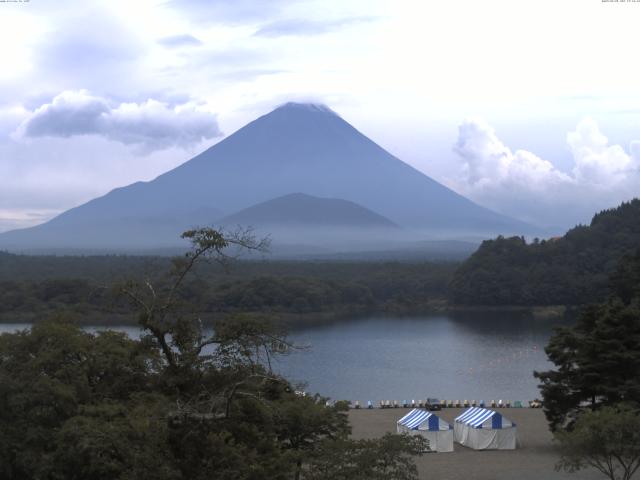 精進湖からの富士山