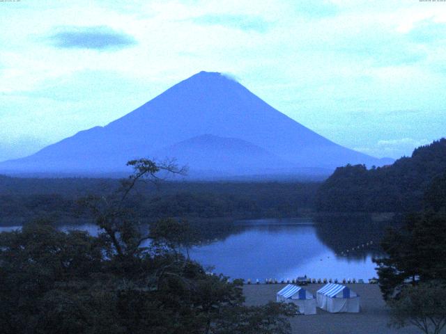 精進湖からの富士山