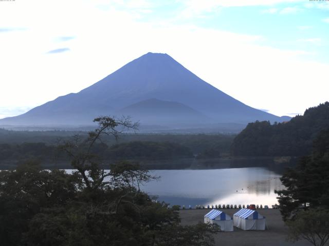 精進湖からの富士山