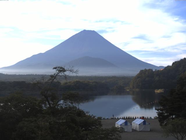 精進湖からの富士山