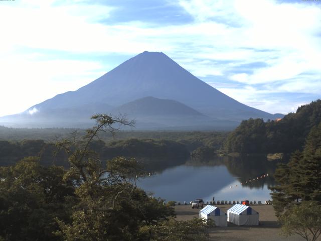 精進湖からの富士山