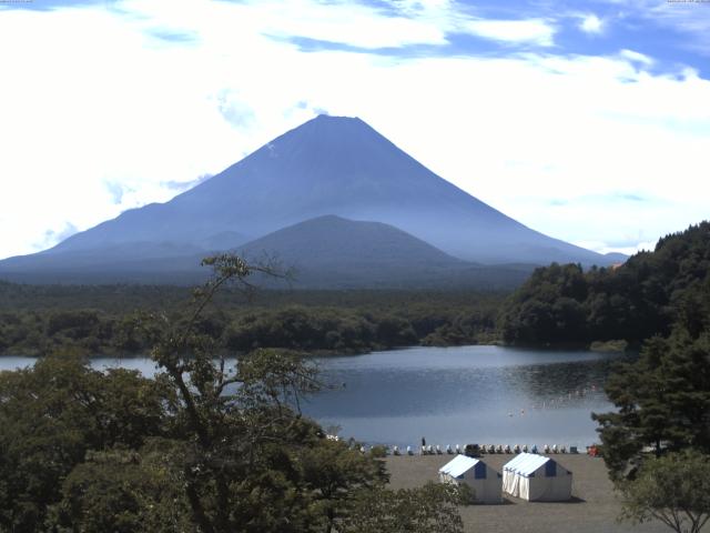 精進湖からの富士山