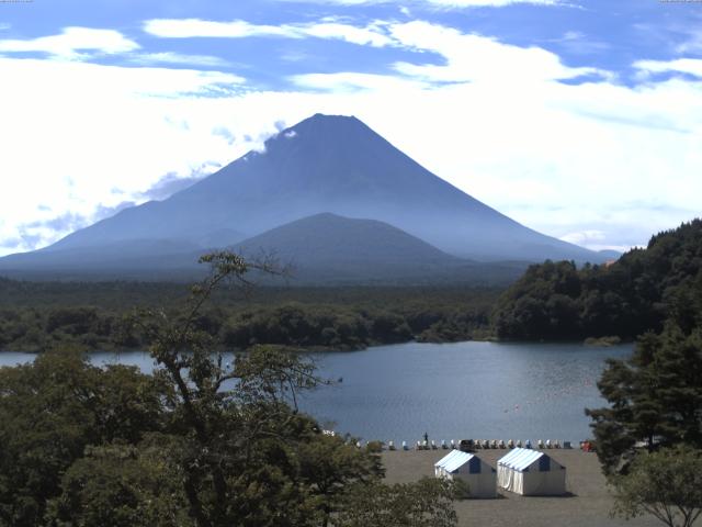 精進湖からの富士山