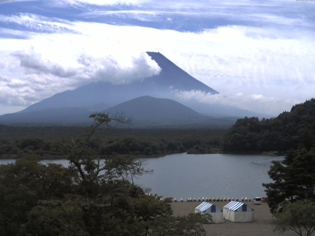 精進湖からの富士山