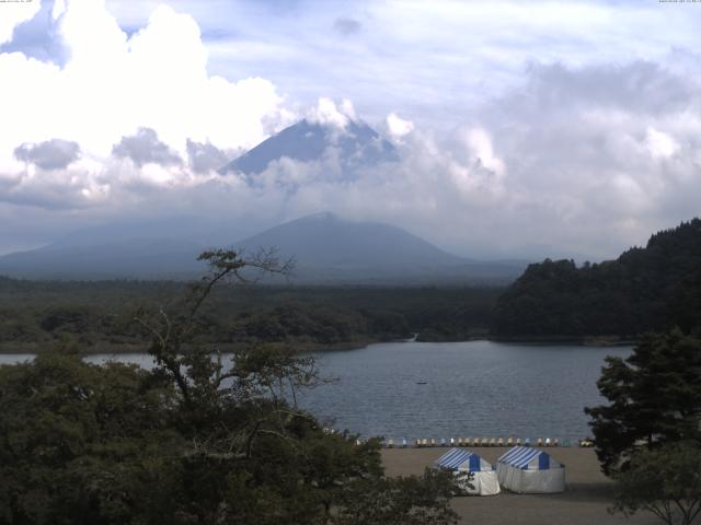 精進湖からの富士山