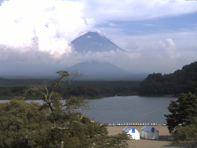 精進湖からの富士山