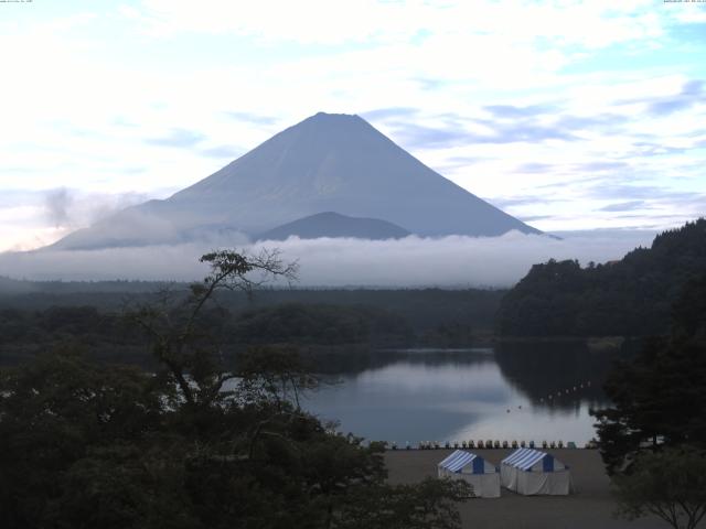 精進湖からの富士山