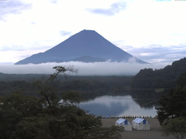 精進湖からの富士山