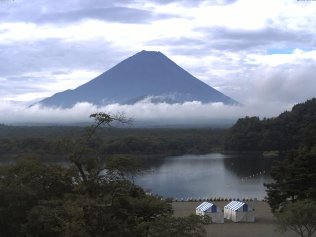 精進湖からの富士山