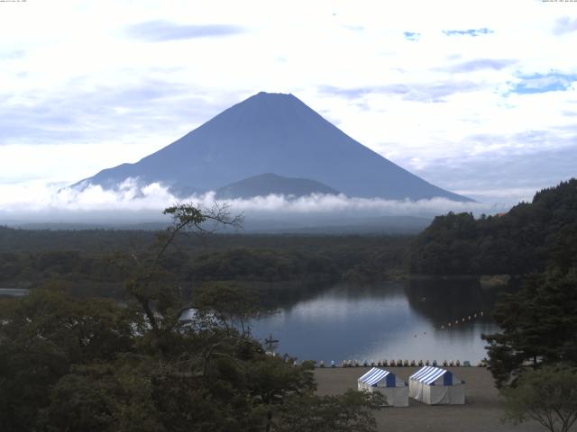 精進湖からの富士山