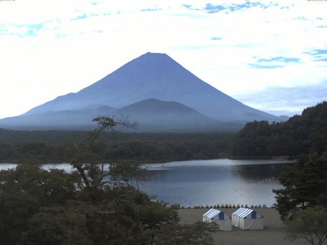 精進湖からの富士山