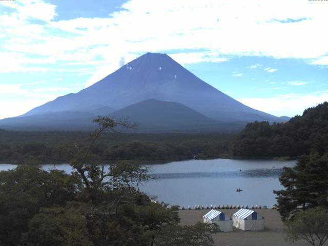 精進湖からの富士山