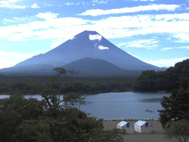 精進湖からの富士山