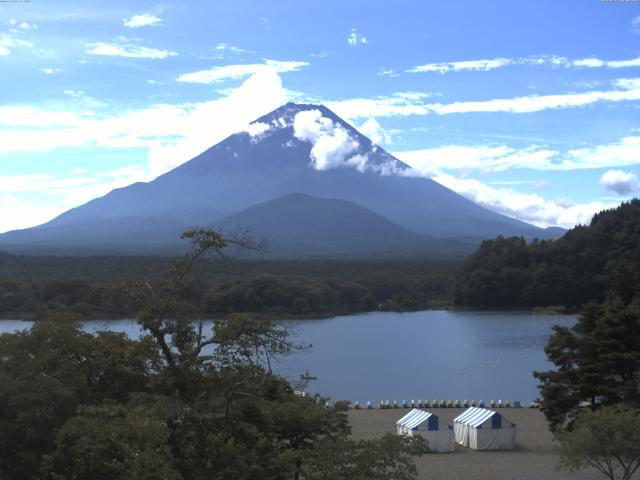 精進湖からの富士山