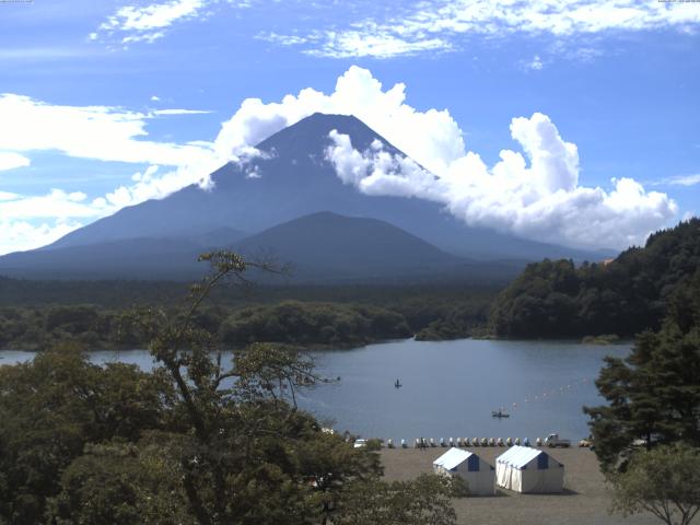 精進湖からの富士山