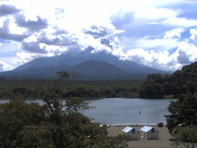 精進湖からの富士山