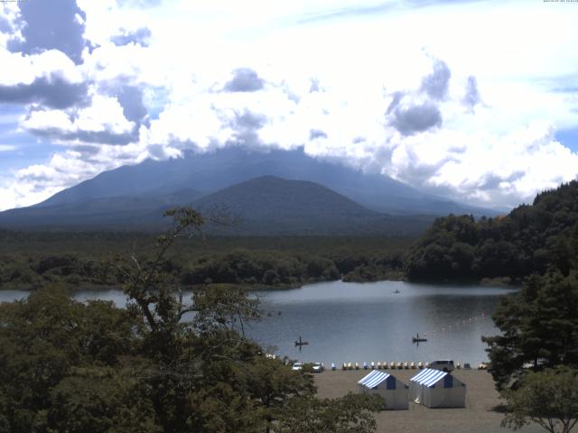 精進湖からの富士山