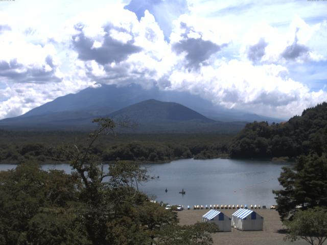 精進湖からの富士山