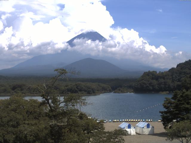 精進湖からの富士山