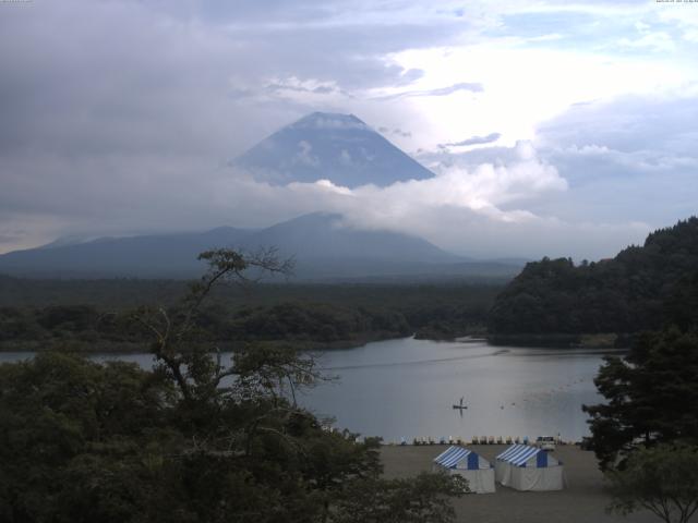 精進湖からの富士山