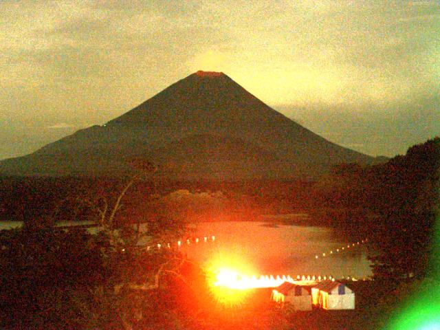 精進湖からの富士山