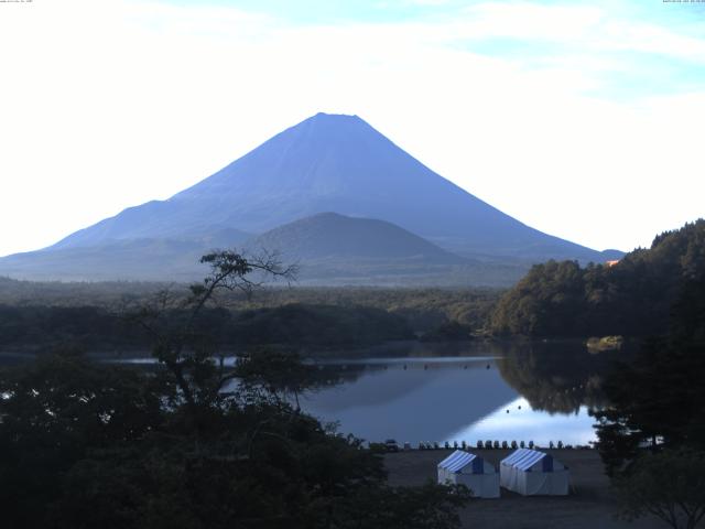 精進湖からの富士山