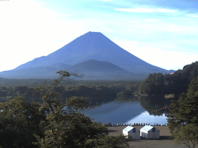 精進湖からの富士山