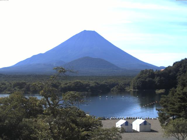 精進湖からの富士山