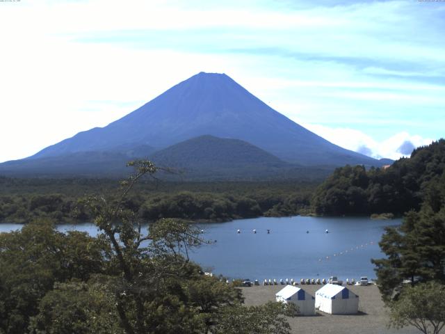 精進湖からの富士山