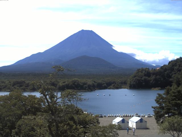 精進湖からの富士山