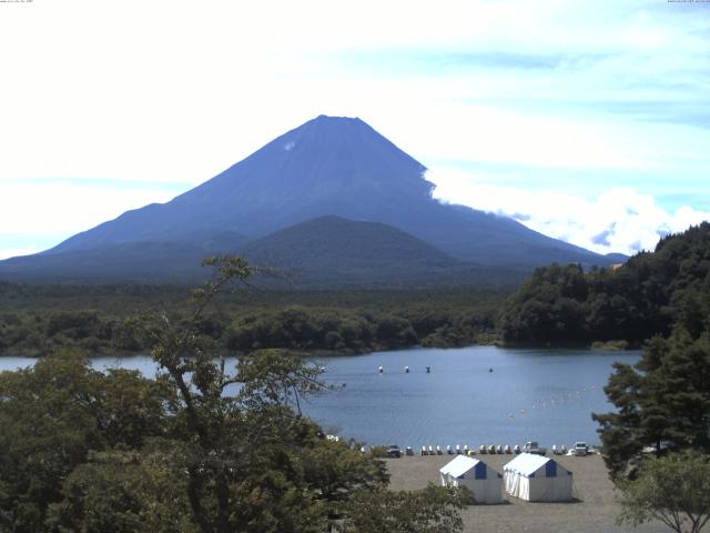 精進湖からの富士山