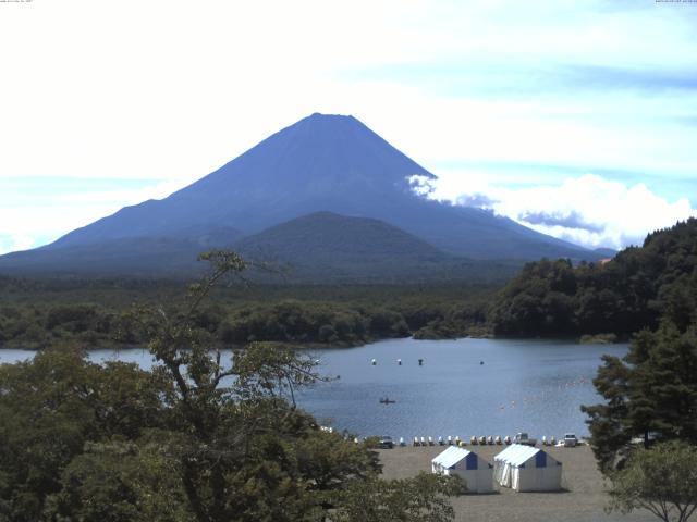 精進湖からの富士山