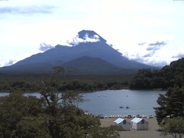 精進湖からの富士山