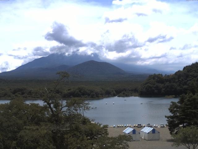 精進湖からの富士山