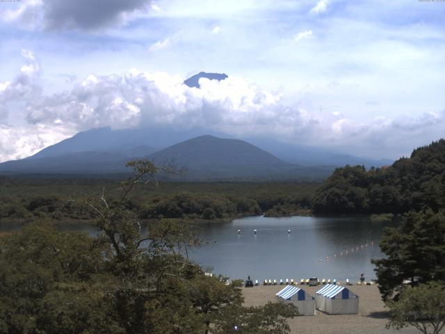 精進湖からの富士山