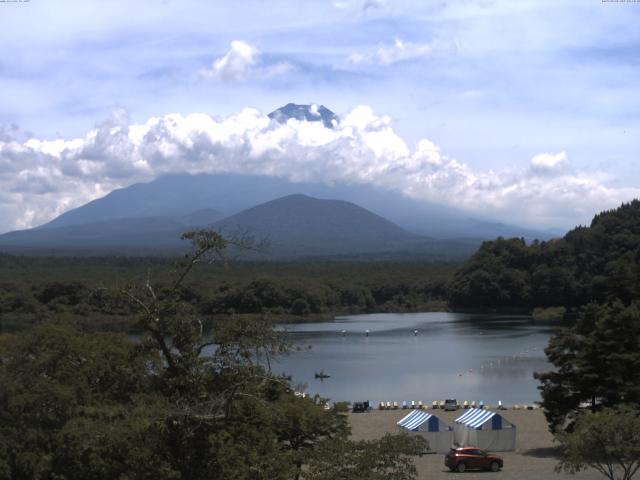 精進湖からの富士山