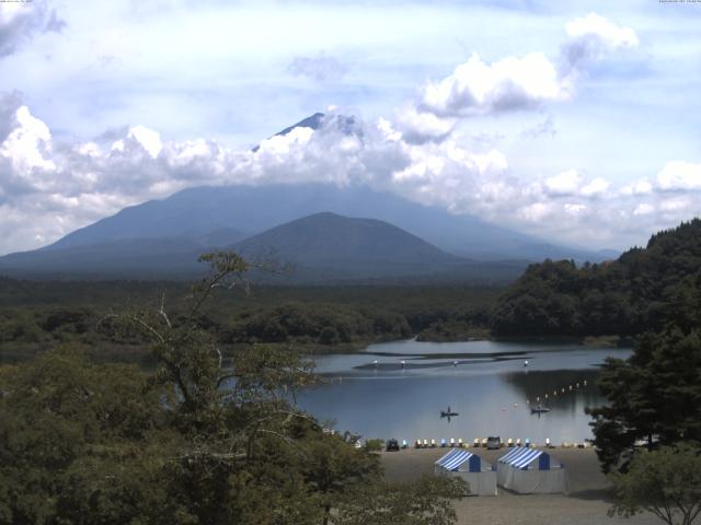 精進湖からの富士山