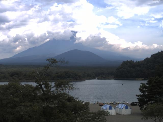 精進湖からの富士山