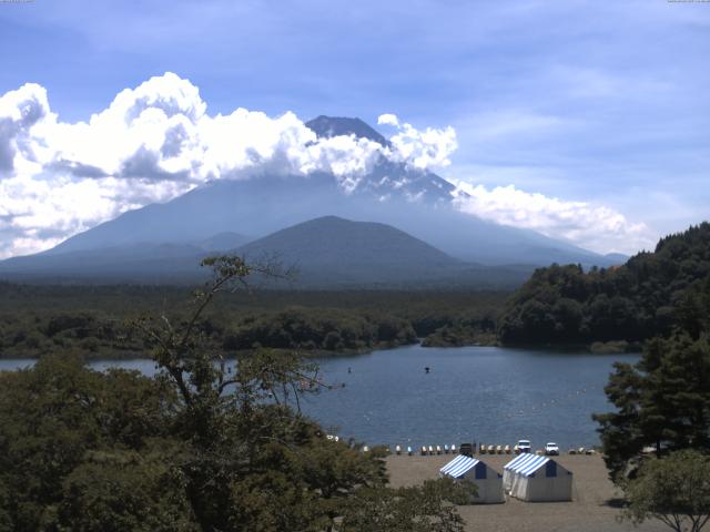 精進湖からの富士山