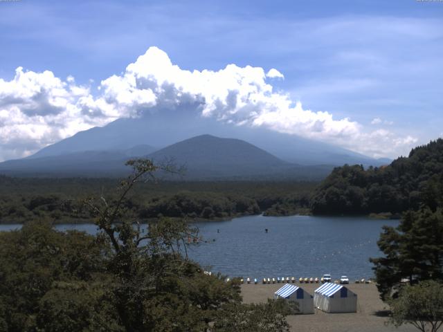 精進湖からの富士山