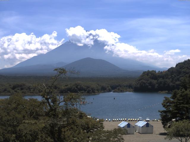 精進湖からの富士山