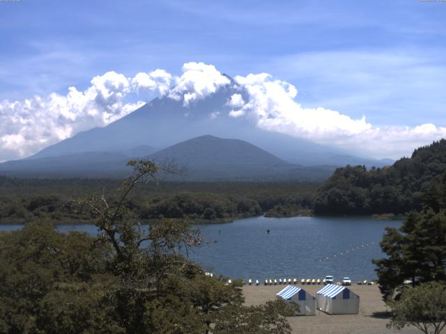 精進湖からの富士山