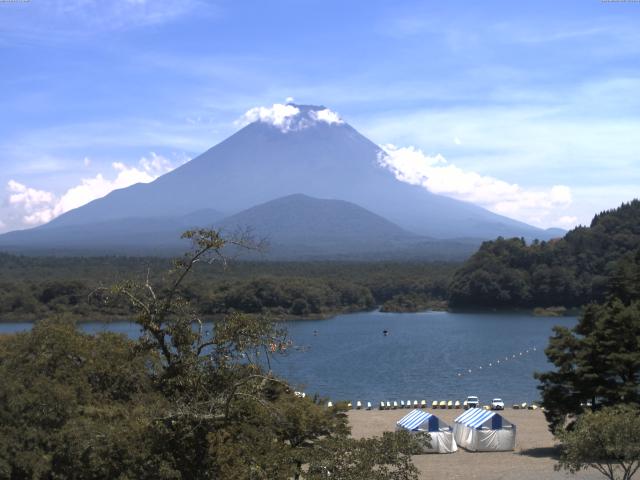 精進湖からの富士山