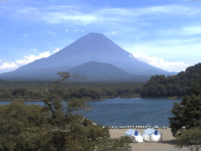 精進湖からの富士山