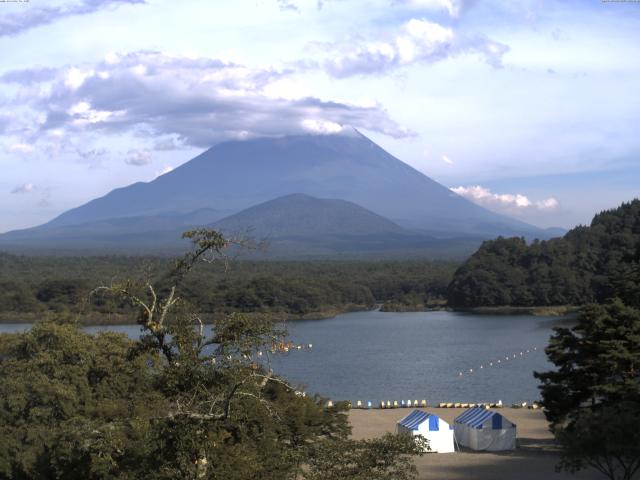 精進湖からの富士山